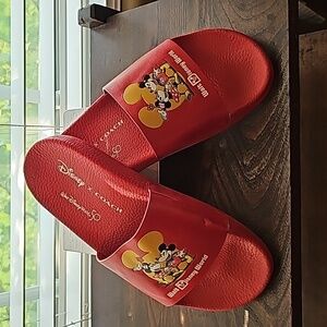 Coach Disney World 50th Slides Size 7 New